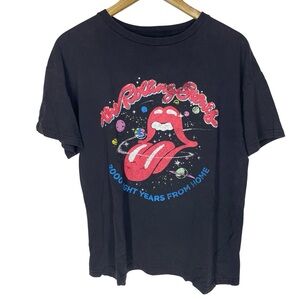 The Rolling Stones 2000 light years from home black short sleeve t shirt  small